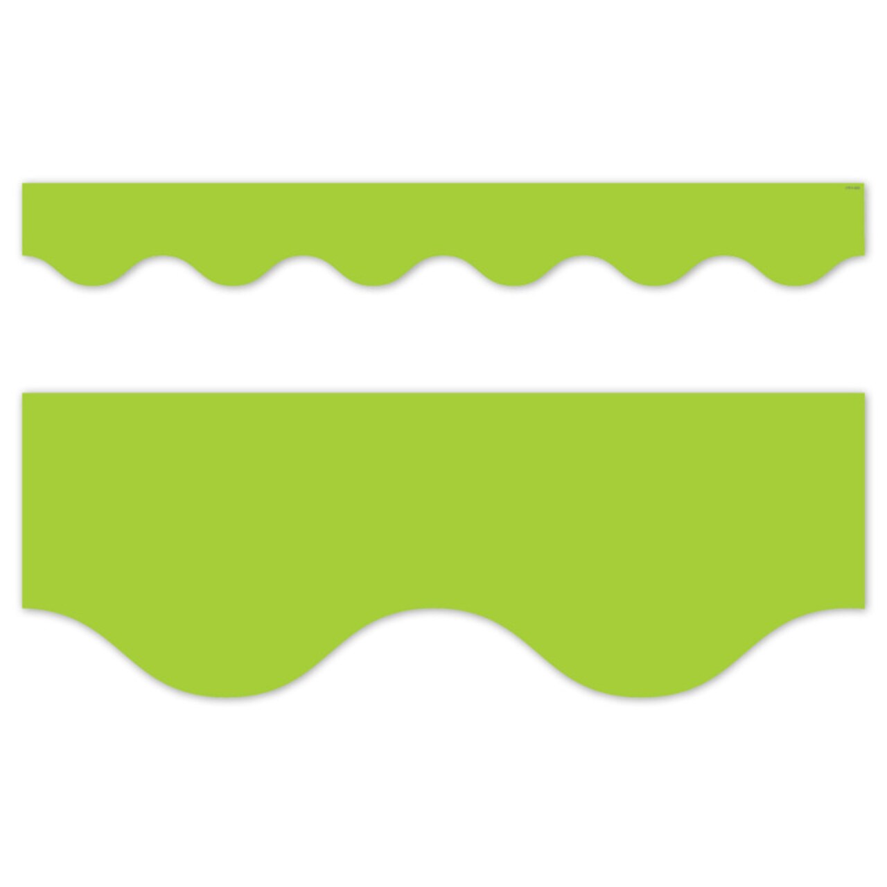 Core Decor Lime Wavy EZ Border, Bulletin Board Border, 48 Feet